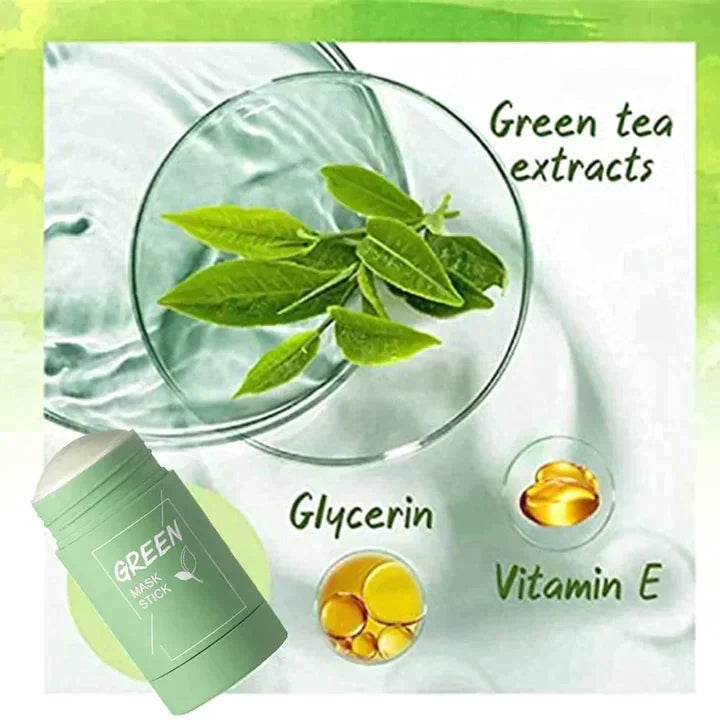 GREEN TEA PORE CONTROL STICK MASK - DEEP CLEANSING PORES, ACNE BLACKHEAD REMOVER AND OIL CONTROL